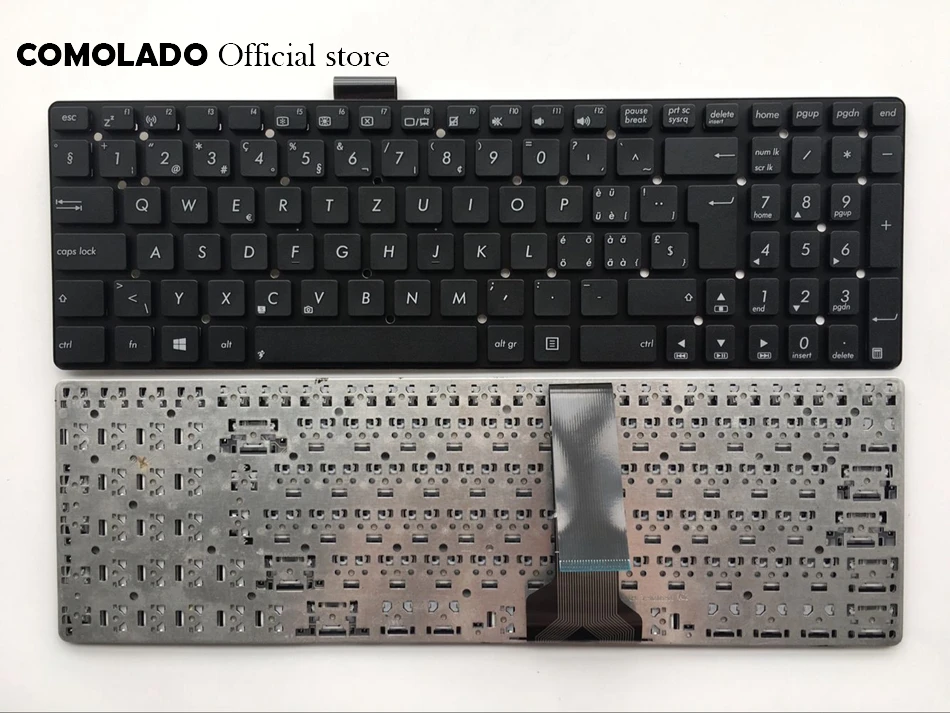 Западные Балканы Бразилия иврит швейцарская клавиатура для ASUS K55V K55 K55A K55VD K55VJ K55VM