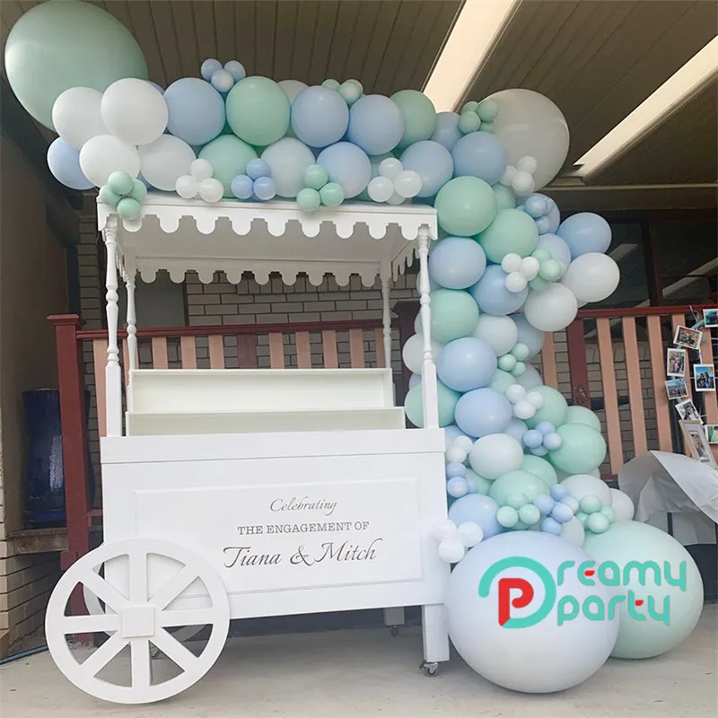 164 шт./компл. Свадебные украшения шары арки голубой мяты пастельные воздушные