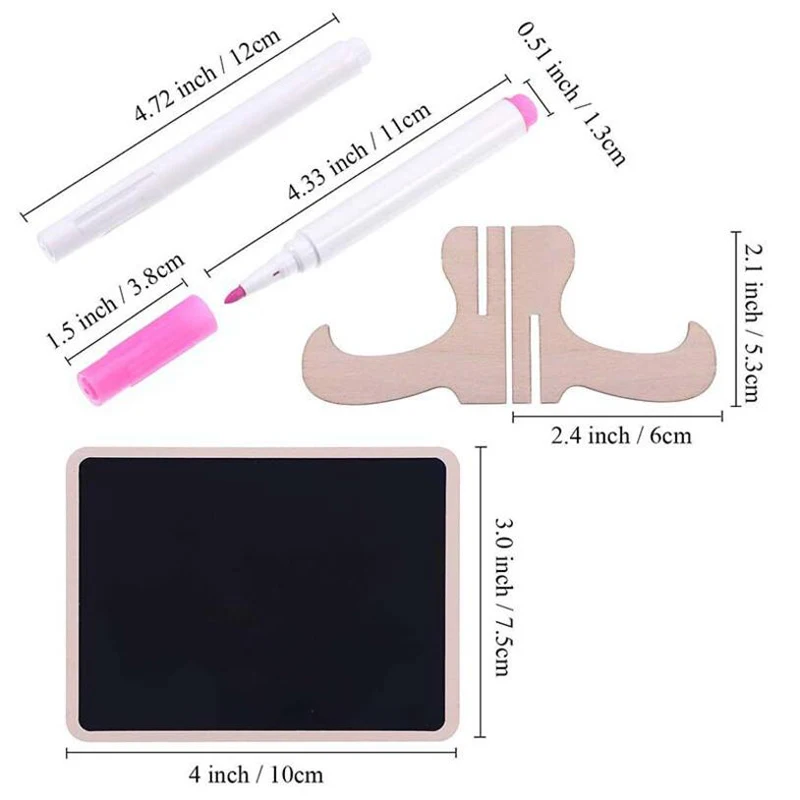 Мини-наклейка для доски 10 упаковок в рамке мольберт подставка деревянная доска