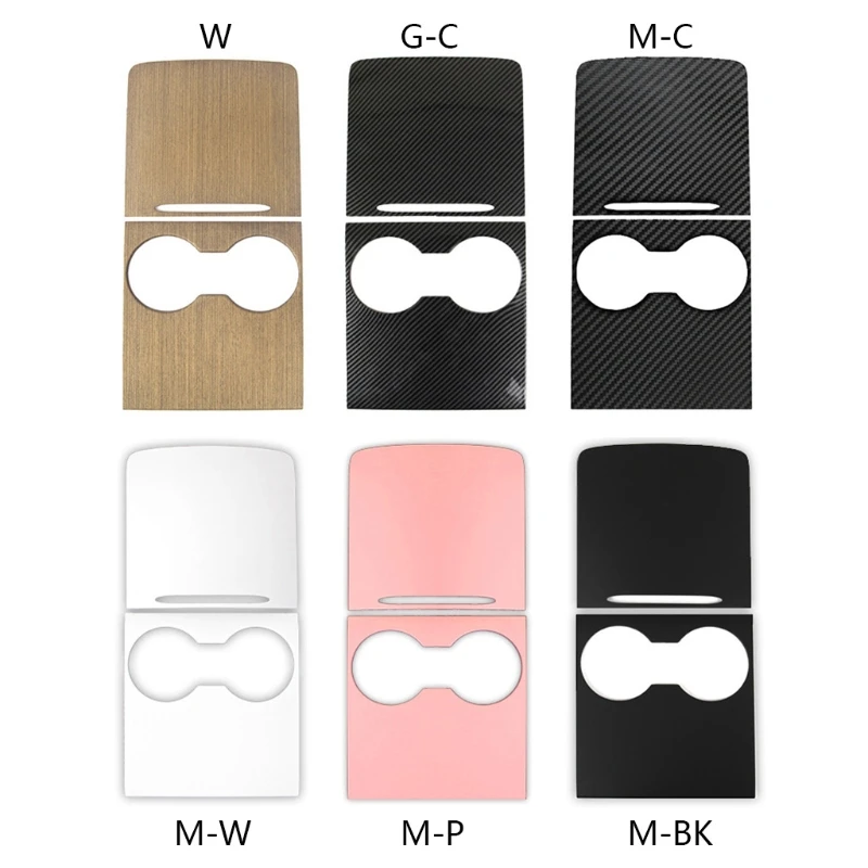 

U2JA Model 3 Model Y Center Console Wrap ABS Matte Black Console Cover Interior Decoration Wrap Trim Accessories