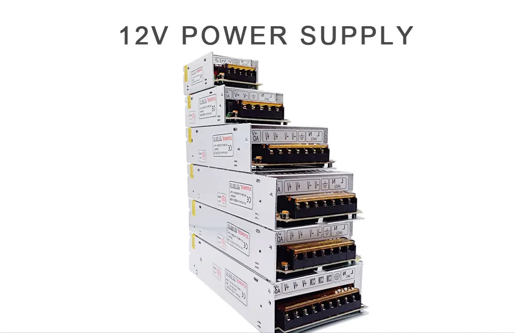 

DC12V Led Power Supply Transformer Led Power Driver Adapter DC12V 1-60A switching power supply Not waterproof