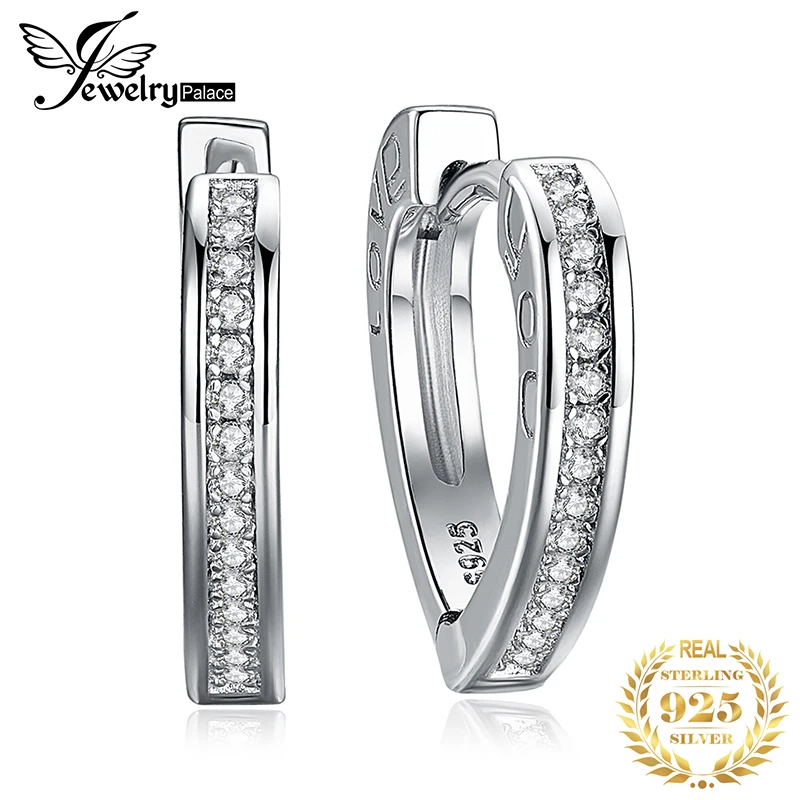 Женские серьги кольца JewelryPalace Love You из стерлингового серебра 925 пробы корейские