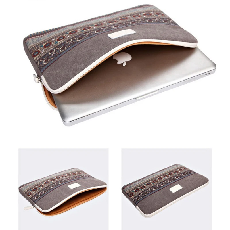Fashion Canvas Laptop Sleeve Bag Notebook Handbag Case For Macbook Air Pro Retina 11 13 14 15 Lenovo Asus HP Liner | Компьютеры и офис