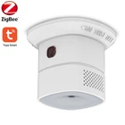 Датчик угарного газа Tuya Smart Life Zigbee, детектор угарного газа Tuya Zigbee CO