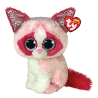 15cm ty beanie mai sparkly pink glitter eyes pink valentine cat kawaii plush stuffed animals toy doll birthday gift for children