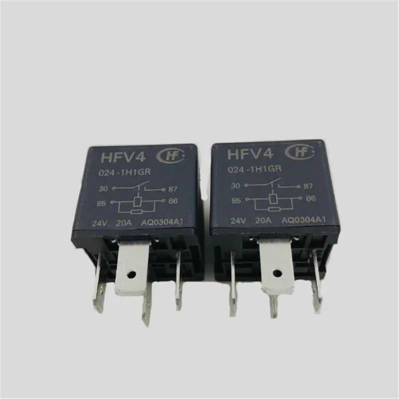 Новый 24В РЕЛЕ HFV4 024 1H1GR HFV40241H1GR 24VDC DC24V 20A 4PIN|Реле| |
