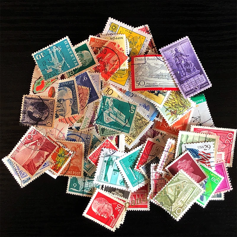100 / 200 шт/партия разные Почтовые марки из мира смешанные комплектов/партия б/у со
