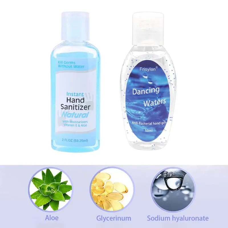 60ml Travel Portable Mini Hand Sanitizer Anti-Bacteria Moisturizing Fruit-Scented Disposable No Clean Waterless Clear Bottle Sha | Красота и