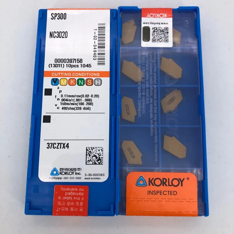 KORLOYR SP200/SP300/SP400 PC9030/NC3020 Cemented Carbide CNC Blade | Инструменты