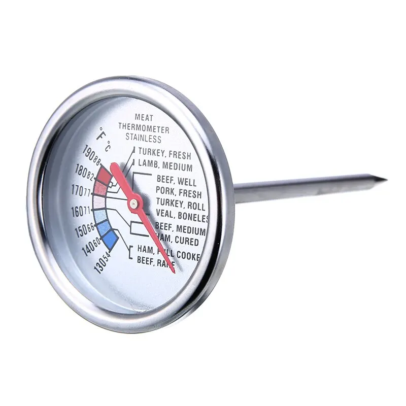 

Kitchen Stainless Steel Oven Cooking BBQ Probe Thermometer Food Meat Gauge Cooking Tool BBQ Accessories Food Meat Thermometer