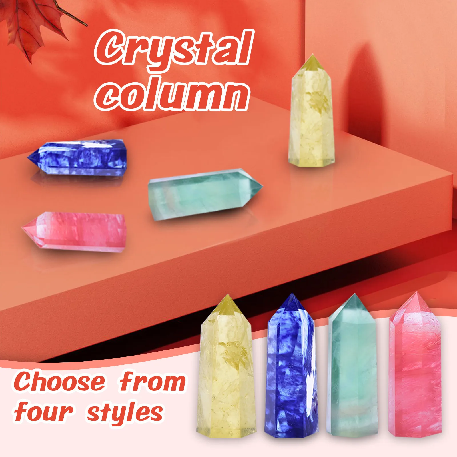 Натуральный гексагональный Кристалл кварцевая лечебная флюоритовая палочка