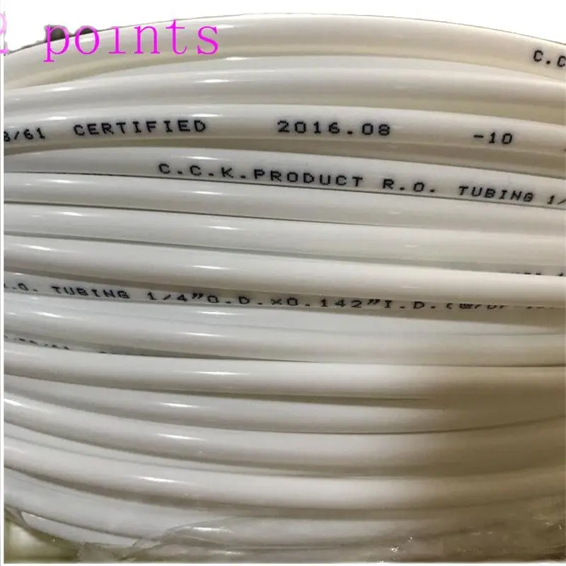 

Taiwan 2 Points CCK PE Tube Genuine Water Purifier RO Machine Hose 1/4 Pipe