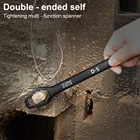 Универсальный ключ Torx 8-22 мм, многофункциональный самозатягивающийся регулируемый гаечный ключ с двумя наконечниками