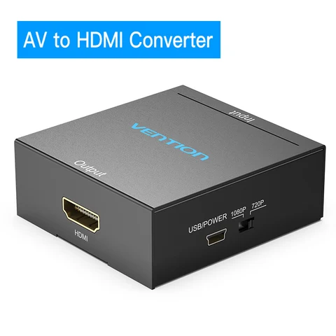 Vention AV в HDMI конвертер HDMI в RCA видео адаптер с мини USB кабель питания для ТВ-приставка проектор игровая консоль HDMI в AV