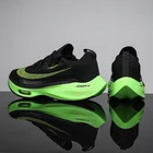 Zoomx Alphafly дышащая удобная женская обувь на плоской подошве Zoom Tempo Next Flyease черные электрические зеленые спортивные кроссовки