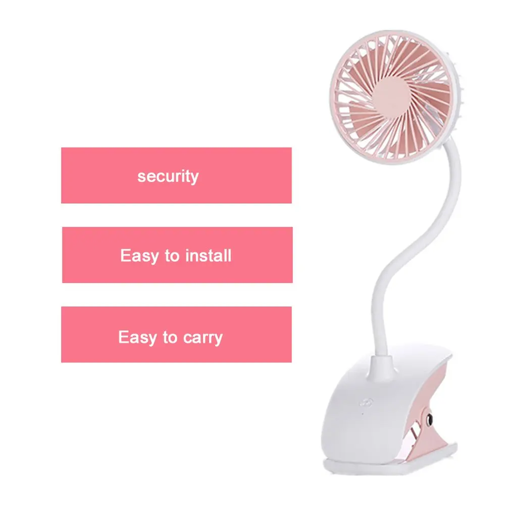 

Creative Clip Fan Outdoor Portable Free Bending Multi-Function Variety USB Rechargeable Desktop Small Fan