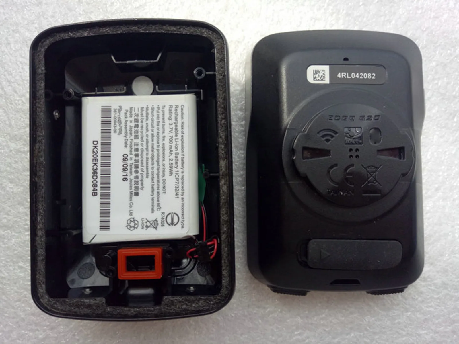 Запасная батарея для Garmin Edge 820 велосипедный секундомер задняя крышка компьютера