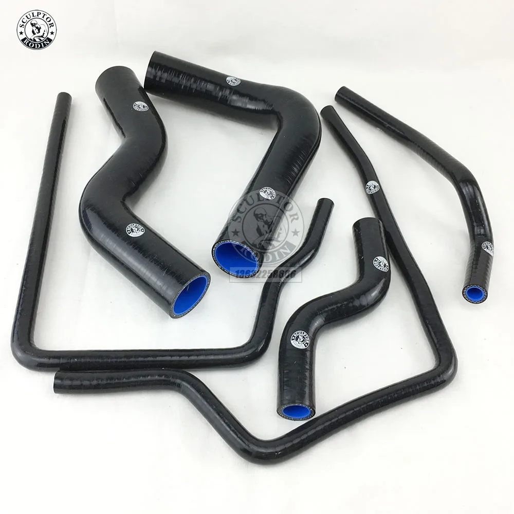 Комплект силиконовых шлангов радиатора для Subaru Impreza GC8 GF8 STI EJ20 WRX 96-00 красный/синий/черный