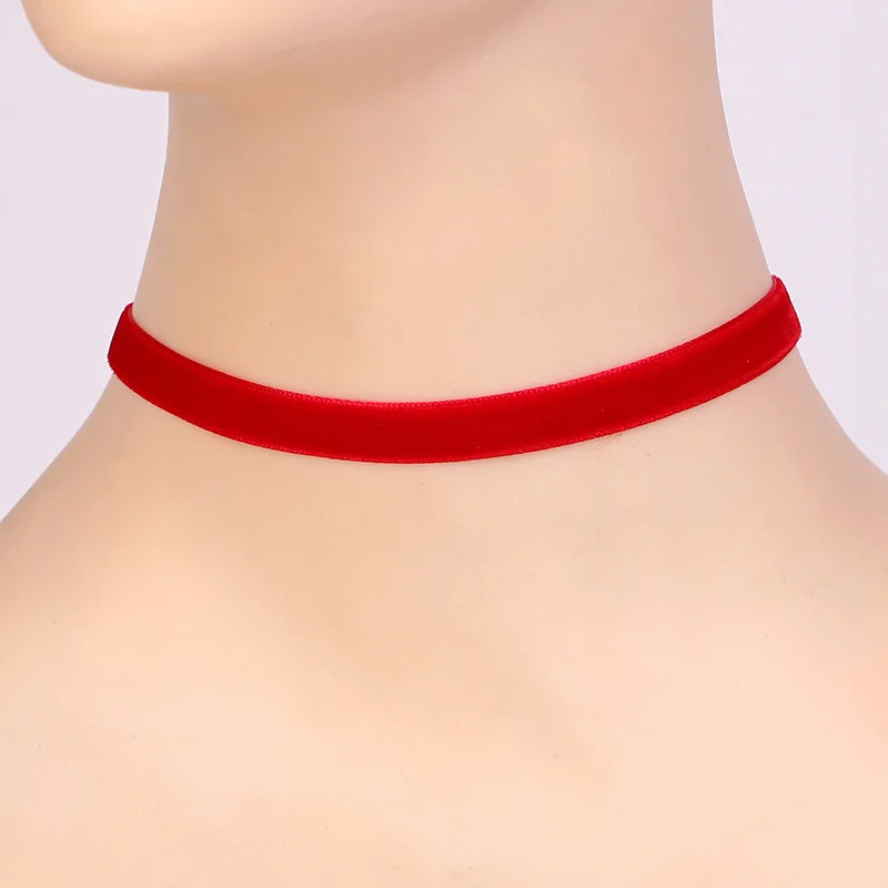 Vintage Short Necklace Black Chocker Necklace Collar Women Velvet Belt Multicolor Clavicle Chain Choker Accessories images - 6