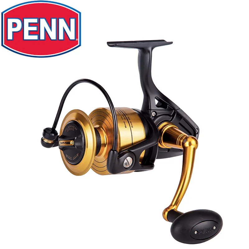 Рыболовная катушка PENN Spinfisher V 3500/4500/5500/6500/7500/8500/9500/10500,  спиннинговая катушка 5 + 1BB, полностью металлический корпус, для морс