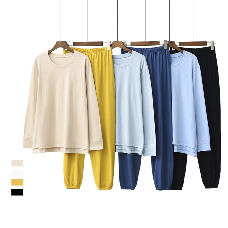 

Spring And Autumn Wear 100% Cotton Home Clothes Casual Long-Sleeved Thin Section Autumn Pajamas Nightwear Pijama Niña Verano