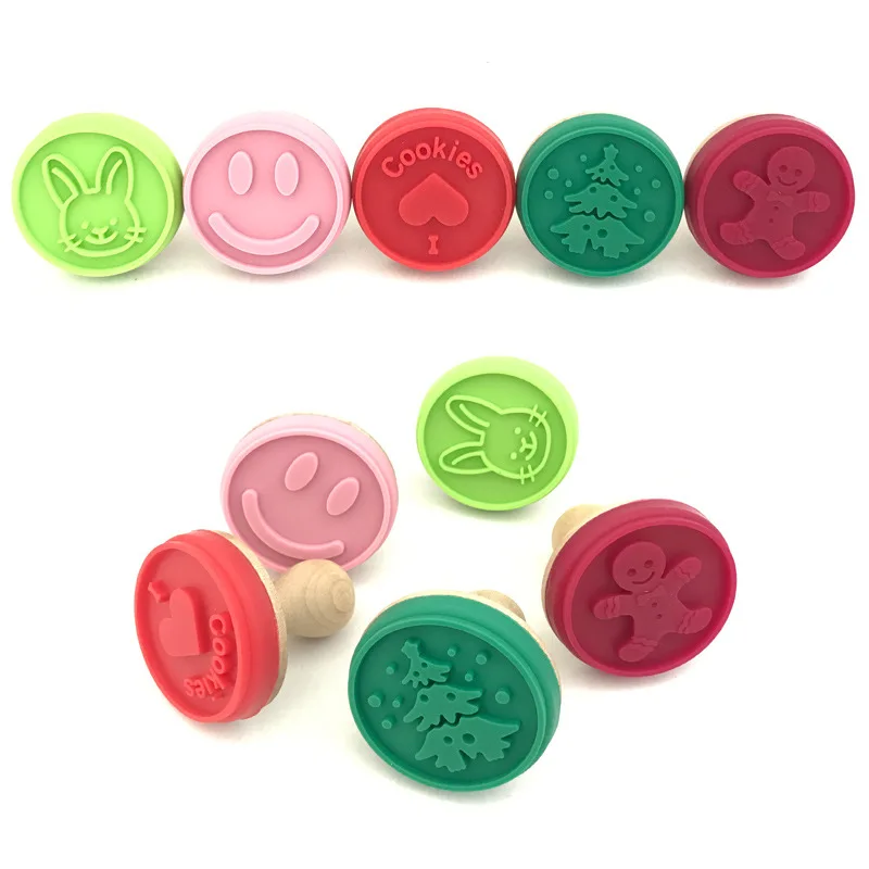 Веселое рождественское печенье уплотнительная головка штемпеля колокольчик