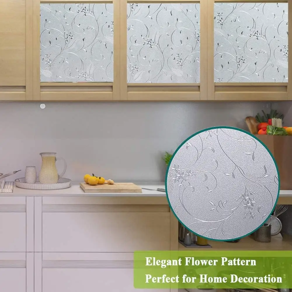 Виниловая оконная пленка YaJing декоративная УФ-наклейка на окна матовая клейкая