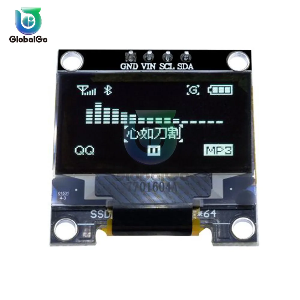 Модуль ЖК дисплея 0 96 дюйма IIC Серийный желтый синий 128X64 I2C SSD1306 12864 плата с экраном