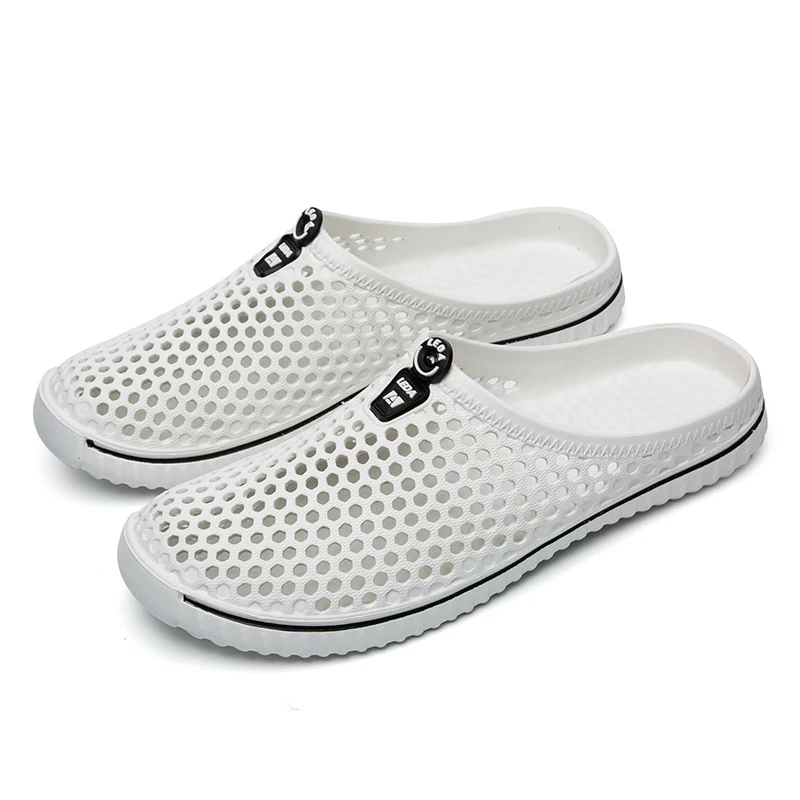 

2021 Solid Women Sandals Summer Beach Outdoor Sandals for Men Fashion Flat Slippers New Beach Flip Flops New Hollow Beach Shoes