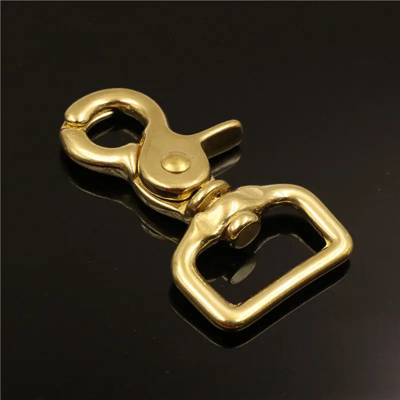 4 шт. латунный карабин поворотный для кожи сумок кошельков|Пряжки и крючки| |