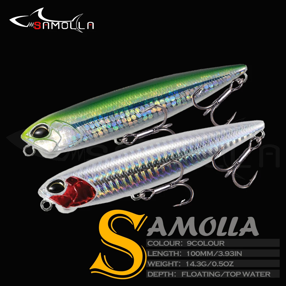 

Pencil Fishing Lure Weights 10cm 14.3g Trolling Isca Artificial Baits Floating Topwater Trout Fake Fish Articulos De Pesca Lures