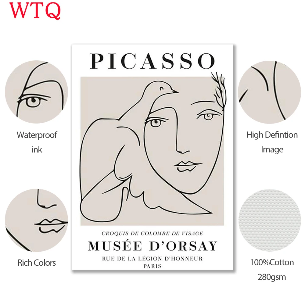 

William Morris Abstract Line Canvas Painting Nordic Picasso Matisse Posters And Prints Plant Wall Art Pictures Living Room Decor