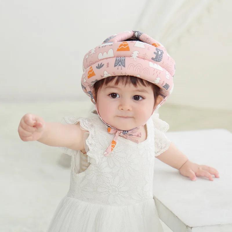 

Baby Safety Helmet Protective Hat Baby Toddler Anti-collision Cap Elastic Sponge Portable Soft Adjustable Learn Walk Protect Cap