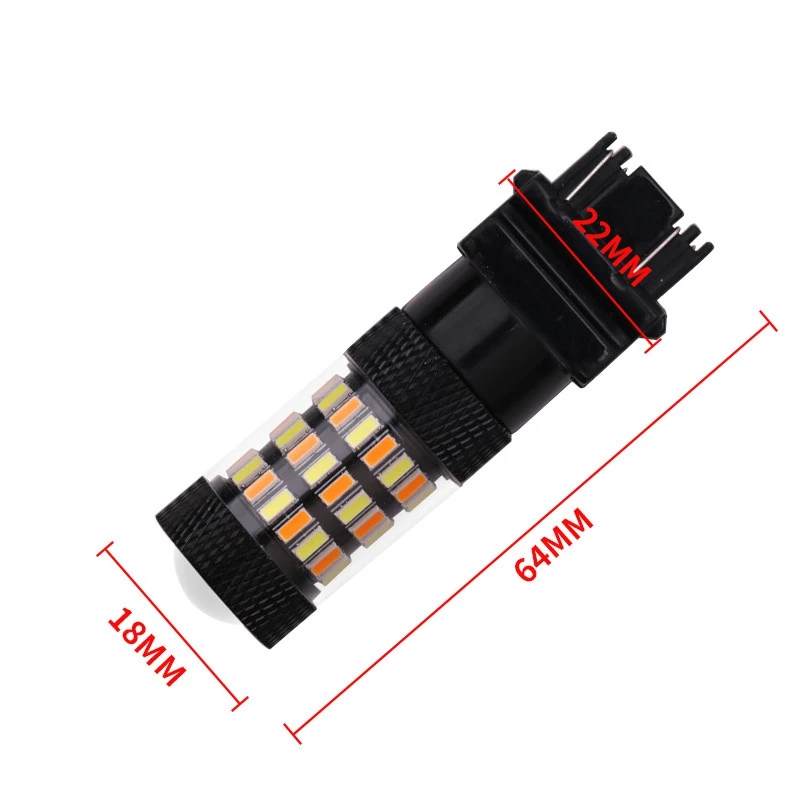 1 шт. 1157 3157 7443 4014 60 SMD янтарный белый светодиодный T20 T25 BAY15D светильник с поворотным