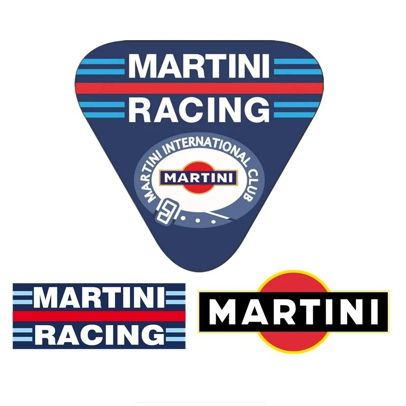 

Interesting MARTINI Car Sticker DIY Motorcycle Decoration Helmet Window Large Size PVC Decals