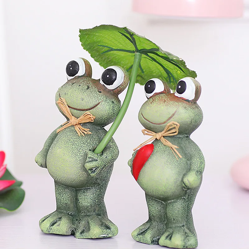 Креативная 3D фигурка лягушки из смолы для домашнего офиса Настольный Декор