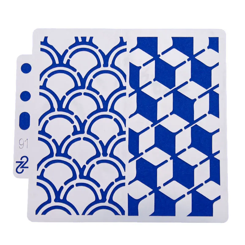 5.1" Geometry Cloud DIY Layering Stencils Painting Scrapbook Coloring Embossing Album Decorative Card Template | Канцтовары для