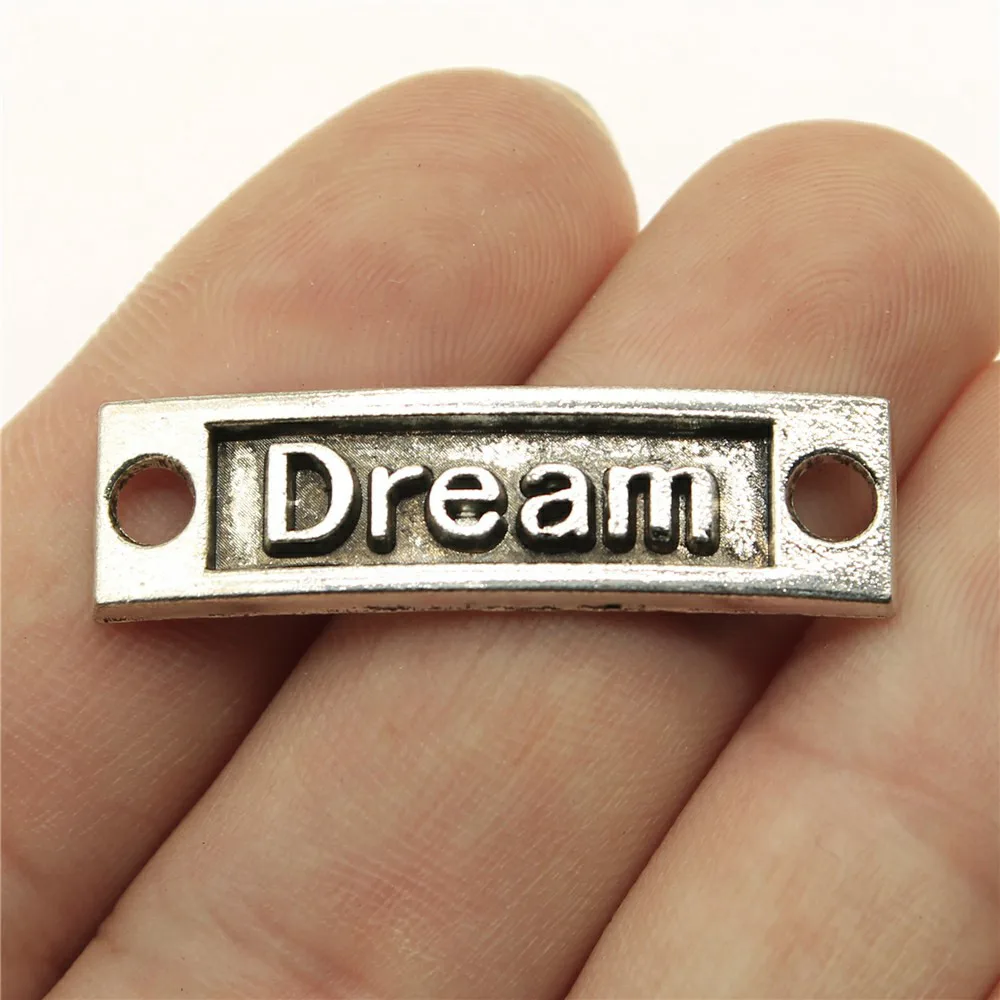 

Jewellery Charms Components 1pcs Dream Connectors bracelet charms for jewelry making 35x9mm