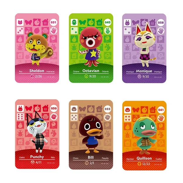 От 31 до 60 карт для животных Amiibo карта игр NS серии 1|Карты контроля доступа| |