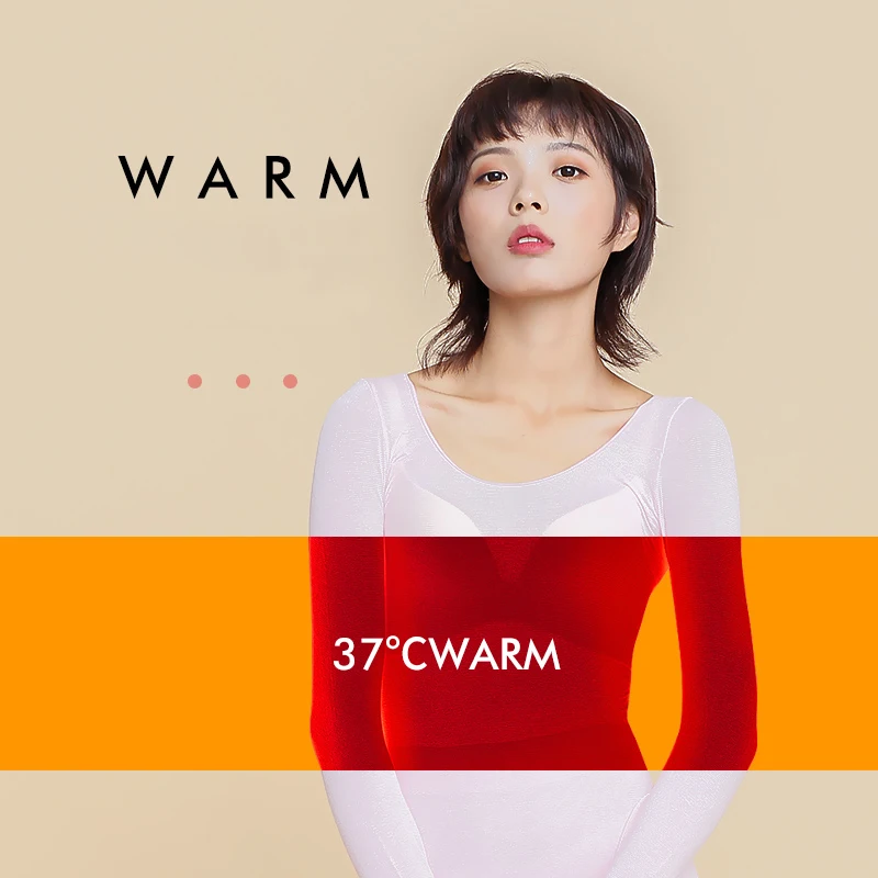 Women's Thermal Underwear Sets Female Lingerie Thermo Underwear Set Super Elastic 37 Degree Heat Ultrathin Keep Warm Long Johns