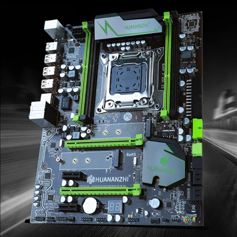 HUANANZHI X79-2.49 материнская плата LGA2011 ATX USB3.0 SATA3 PCI-E NVME M.2 порт поддержки SSD 4X16G |