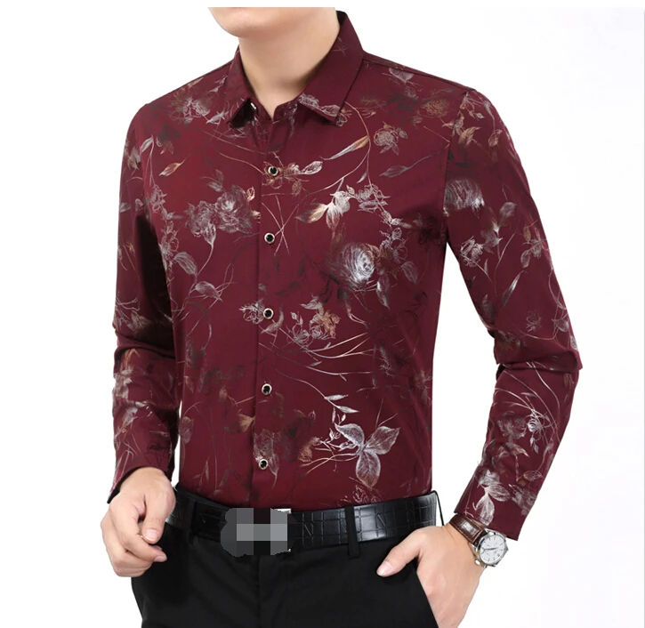 

2020 Casual Long Sleeve Cotton Mens Clothes shirts