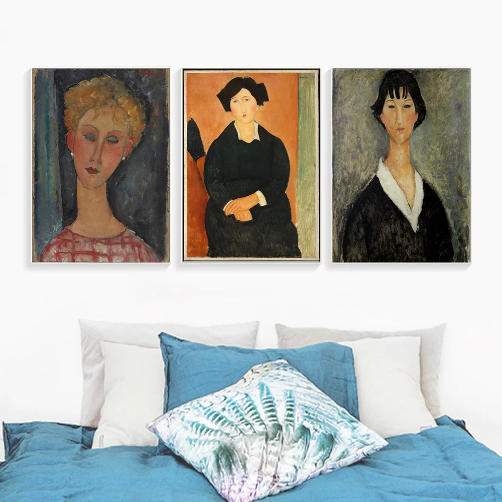Amedeo Modigliani лучшая Картина на холсте Печать Гостиная Украшение дома