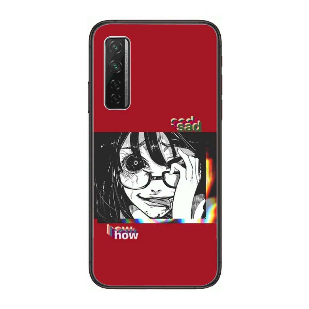 

Mature girl simple Explosion proof Matte Phone Case For Huawei Nova p10 lite 7 6 5 4 3 Pro i p Smart ZBlack Etui 3D Coque Paint