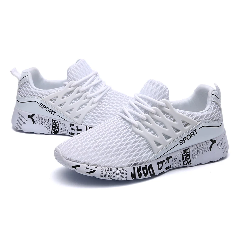 Мужские кроссовки сезон весна-осень-лето мужские Цвет Черный chaussure homme обувь из