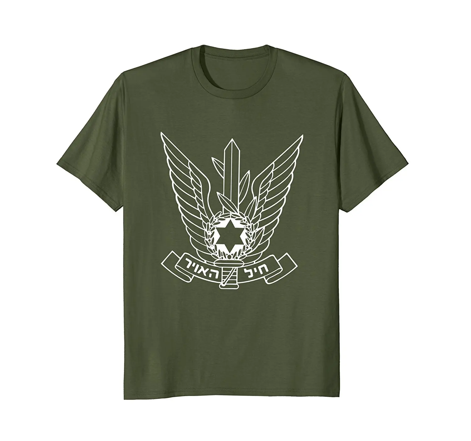 

Camiseta informal de manga corta de estilo veraniego para hombres, camiseta de la Fuerza Aérea de Israel, camiseta estampada con