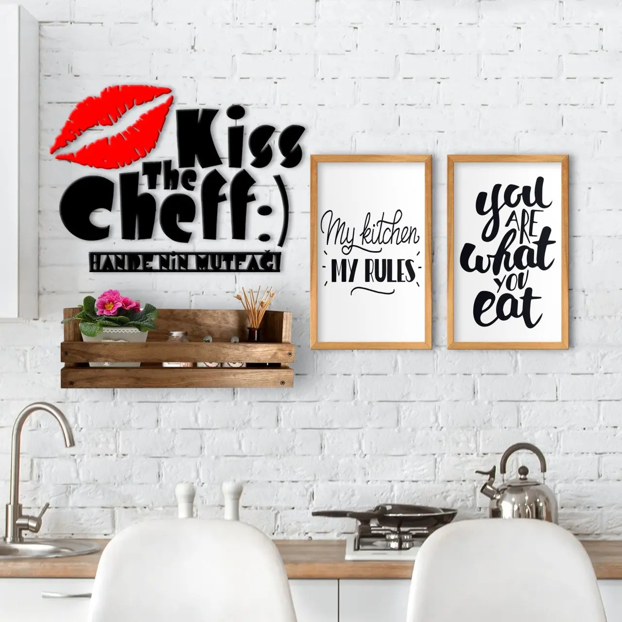 

BK домашняя декоративная полка из натурального дерева, кухонный стол 2 'li, деревянный стол и Столовые Изделия, настенный интерьер на заказ, су...