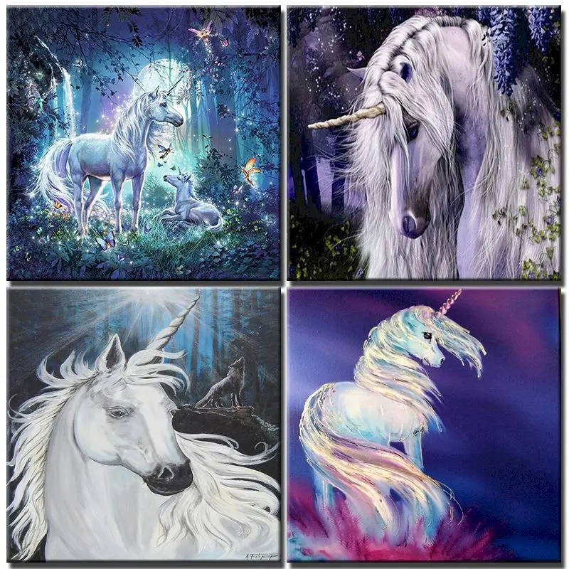 

Diy Oil Painting By Numbers Unicorn Drawing On Canvas Adults Kit Child HandPainted Gift Coloring By Numbers Home Decor Wall Art
