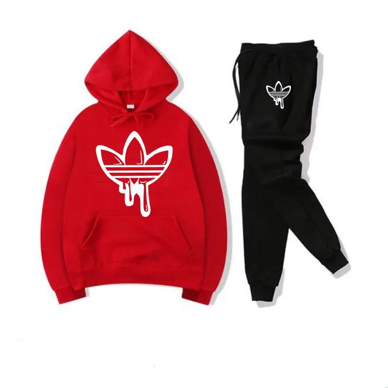 2019 новый комплект из двух предметов модные толстовки с капюшоном спортивная