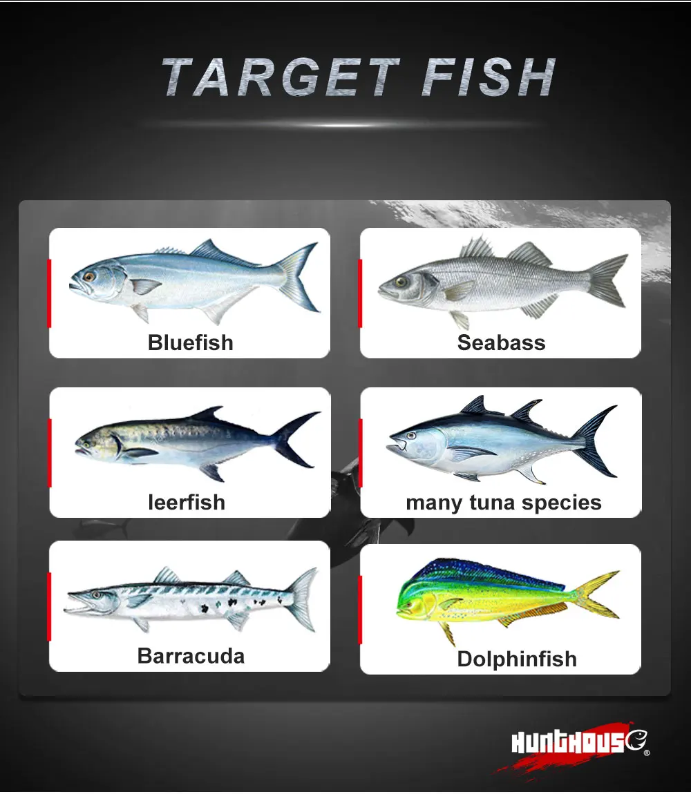 Hunthouse stickbaits peche en mer leurre walk dog pencil 195 мм 44 г don belone pencil stickbait fishing bluefish topwater приманки